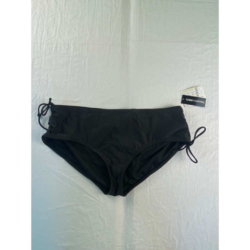 24th‎ & Ocean Womens Black Tummy Control High Waist Bikini Bottoms 20W TF8L895W